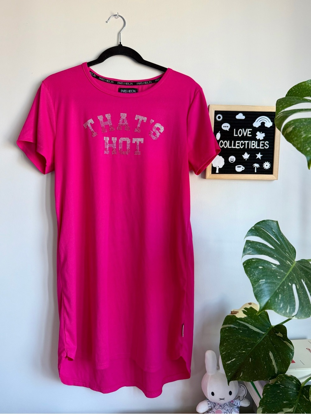 Paris Hilton Hot Pink 'THAT'S HOT' Short Sleeve Nightshirt